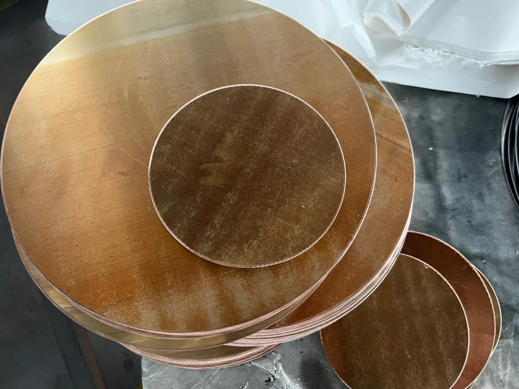 Copper Clad Steel Sheet Circle Three Layers Copper T2 Material China Manufacturing