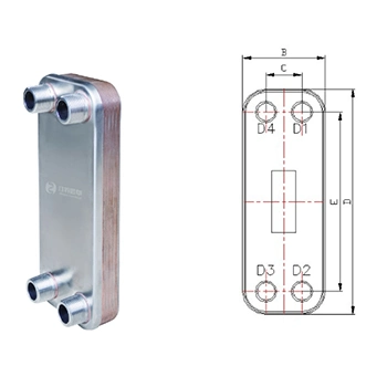 Fusion-Bonded Series (ZL-R series) 100% Stainless Steel Brazed Heat Exchanger Applied in Food Grade Required Industries